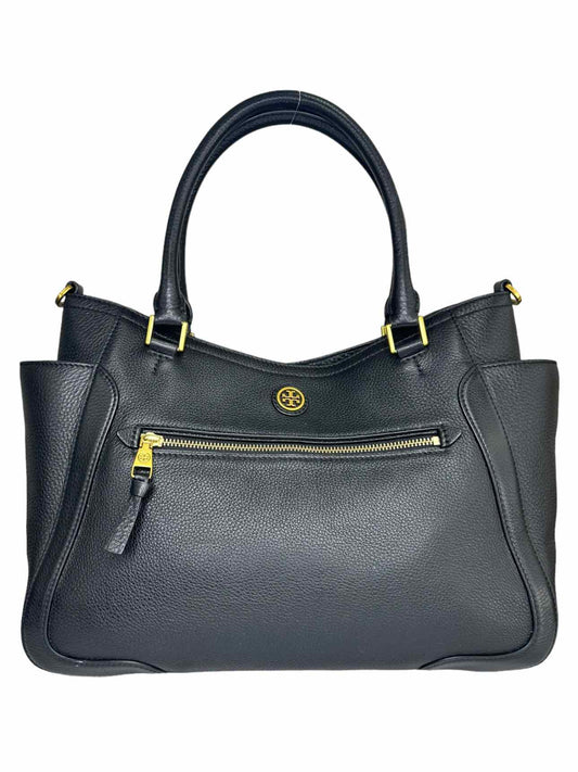 Tory Burch Black Leather Frances Tote
