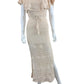 Spell Cream Crochet Knitted Maxi Dress Size XS