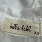 bella dahl White Splitneck Blouse Size XS
