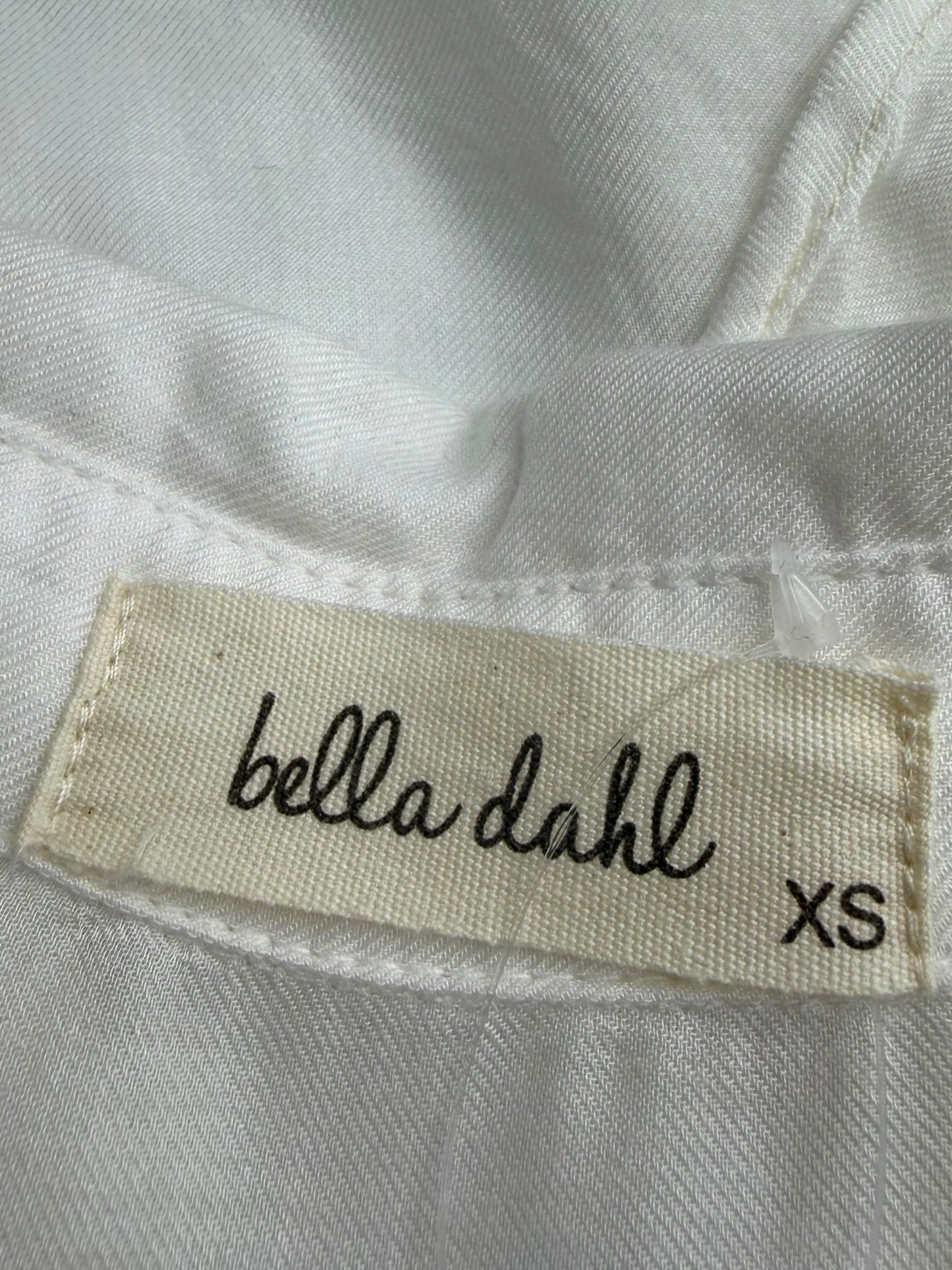 bella dahl White Splitneck Blouse Size XS