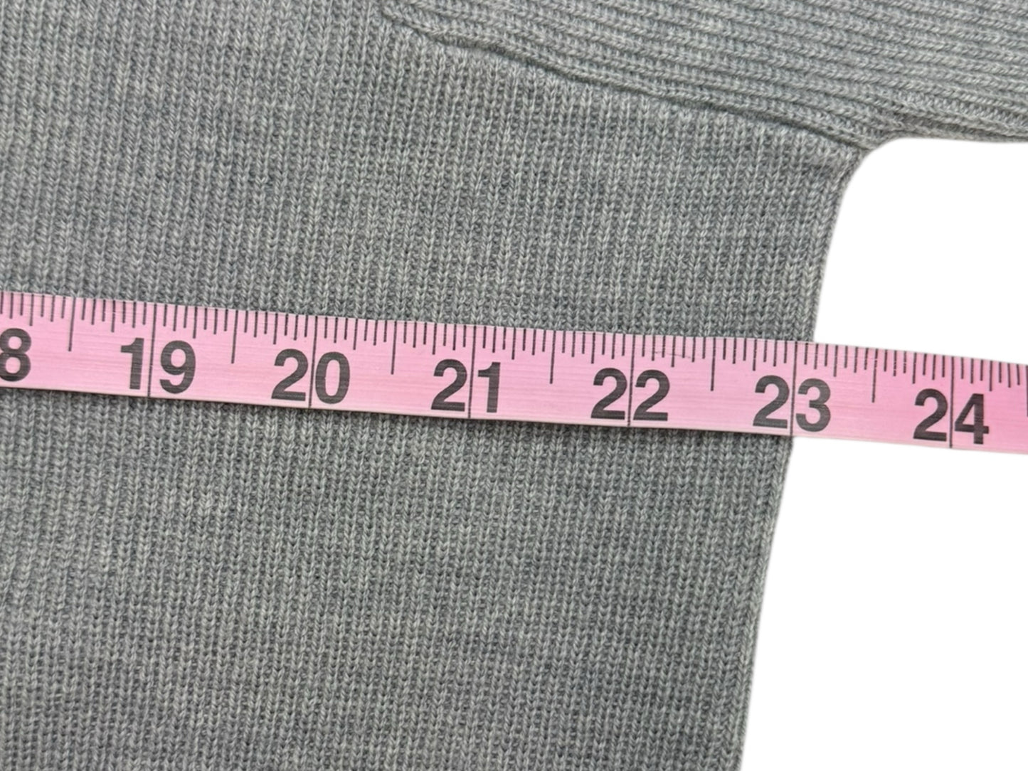 EILEEN FISHER Gray 100% Extra Fine Merino Wool Turtleneck Sweater Size XS