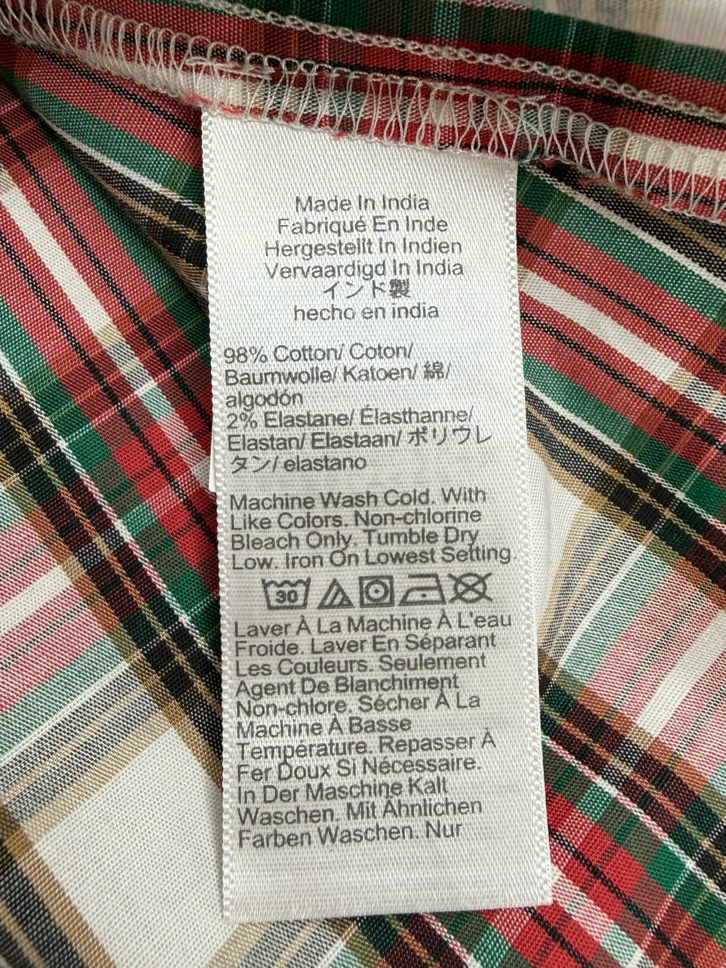 J. Crew Plaid Button-Down Shirt Size XS