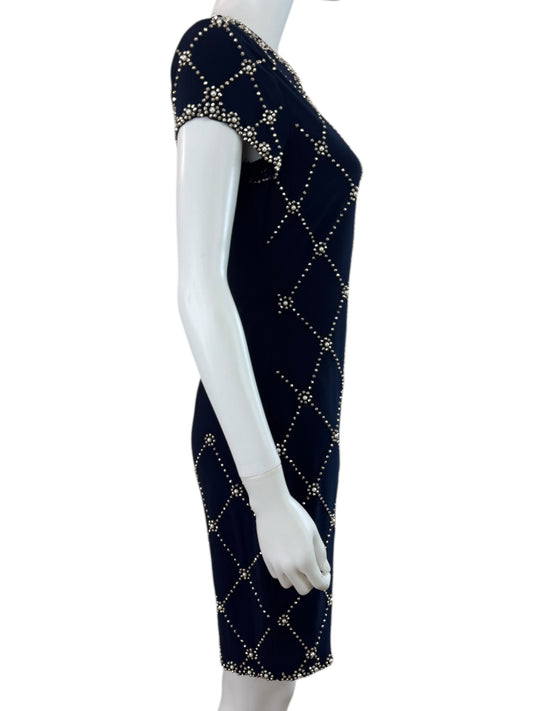 Betsy & Adam NWT Navy Cocktail Sheath Dress Size 4