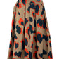 comme toi Animal Print Flowy Midi Skirt Size S