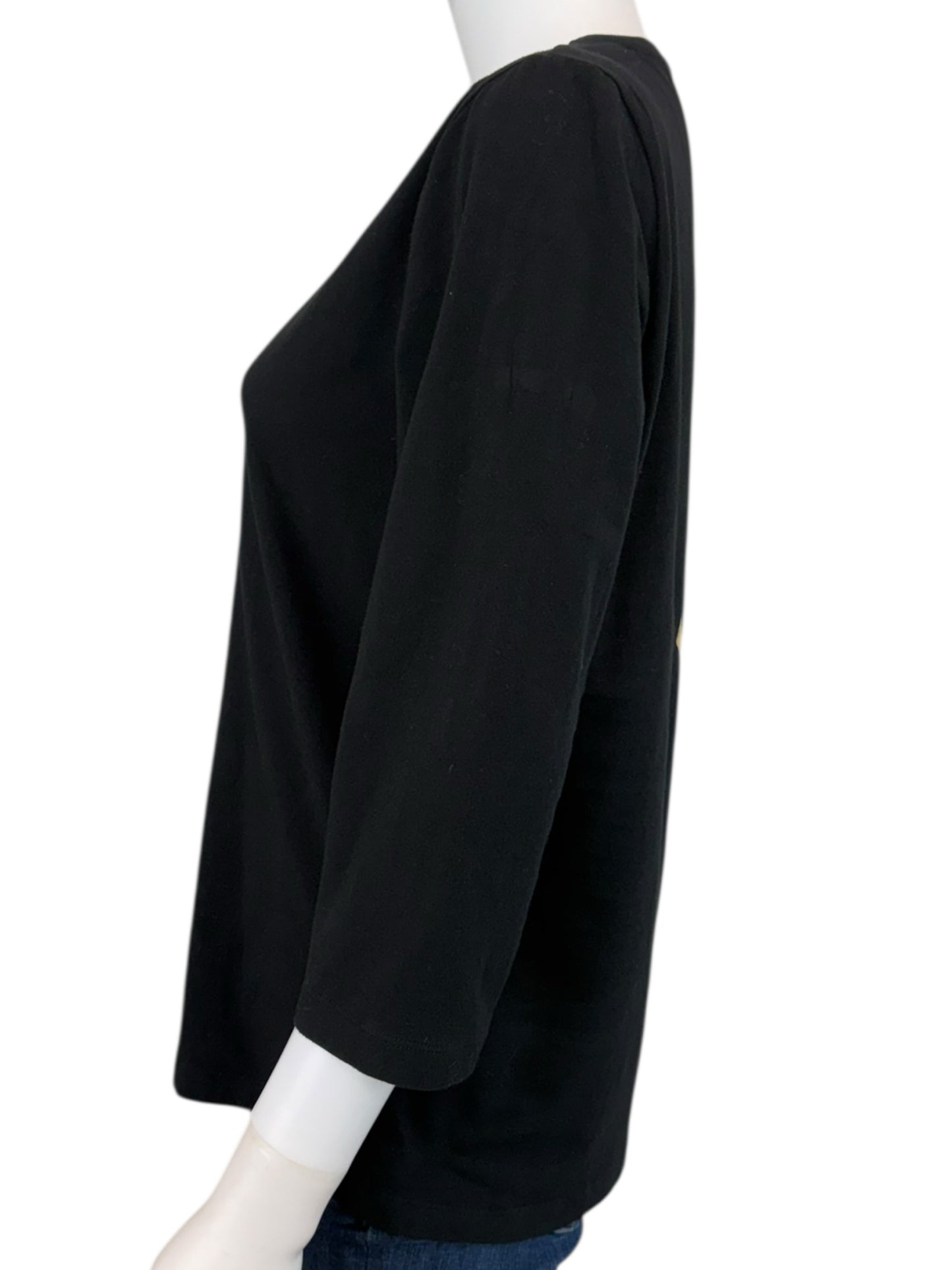 Yves Saint Laurent Black Knit Top Size XL