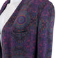Vintage Christian Dior Purple Paisley Blazer Jacket Size 10