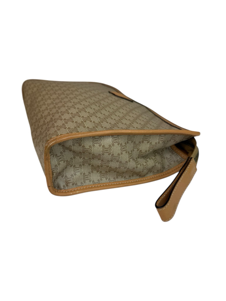 CELINE Vintage Beige Macadam Clutch