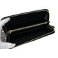 PRADA Black Saffiano Leather Continental Zippy Wallet
