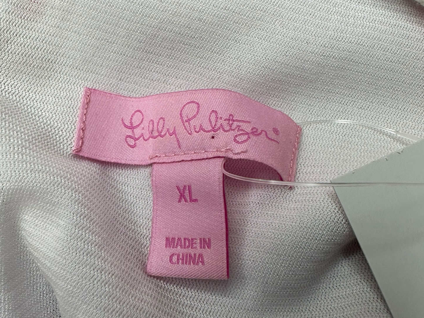 Lilly Pulitzer Pink and White Mini Dress Size XL