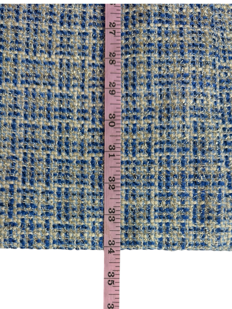 Lilly Pulitzer NWT Blue Teddy Metallic Tweed Shift Dress Size 4