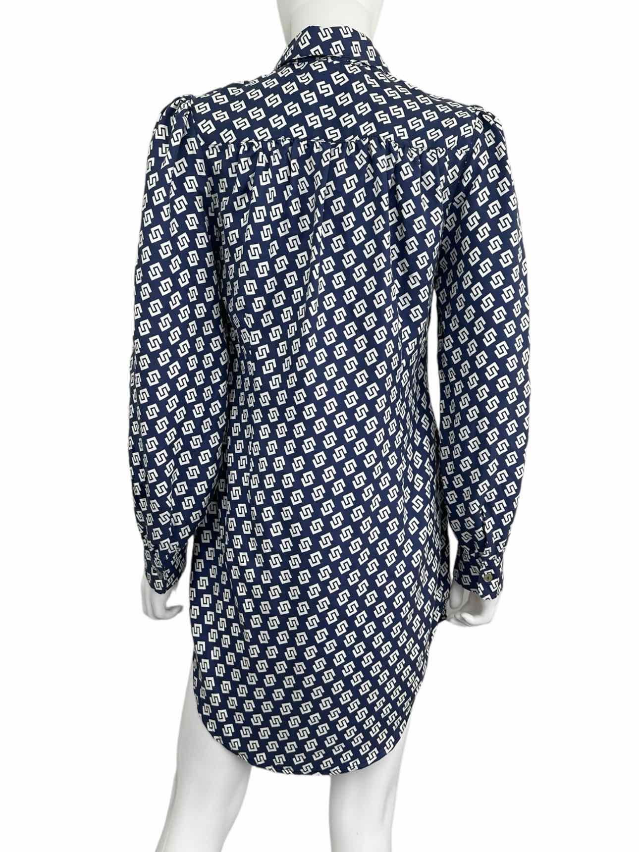 Julie Brown NWT Navy PREPPY PALM Silk Print Dress Size 2