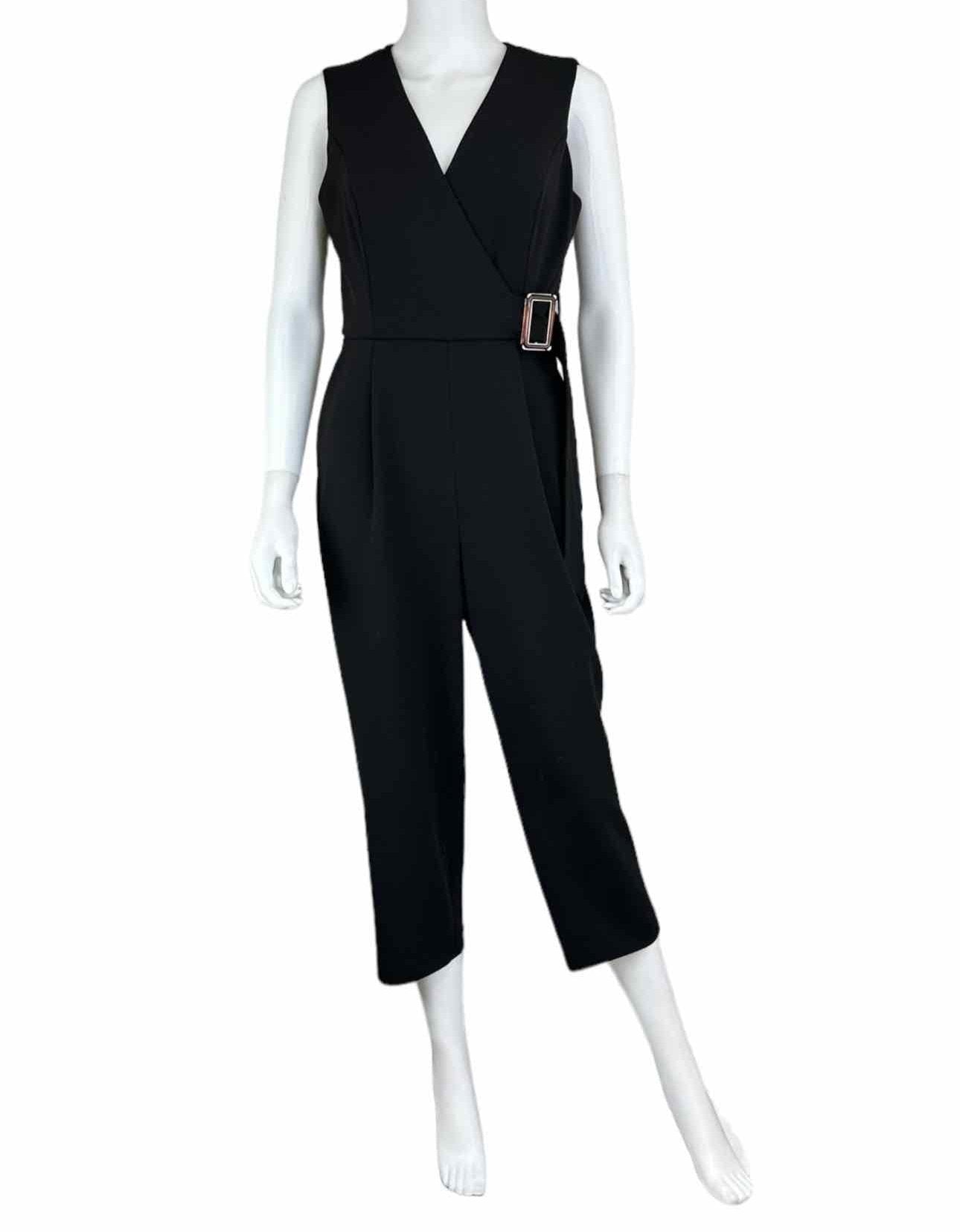 Calvin Klein Black Sleeveless Jumpsuit Size 6