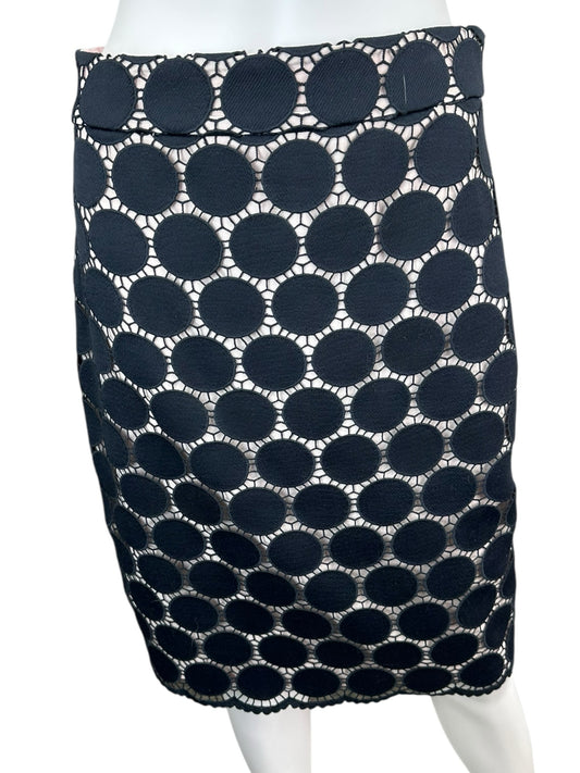 Kate Spade Navy Eyelet Pencil Skirt Size 4