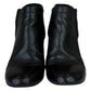 CHANEL Black Leather Ankle Boot Size 38.5