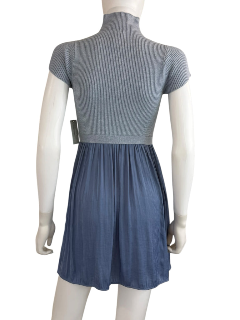 anthropologie NWT Blue Thea Twofer Sweater Dress Size MP