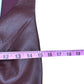 BCBGMAXAZRIA Burgundy Vegan Leather Blouse Size L
