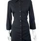 LAFAYETTE 148 NEW YORK Black Mini Shirt Dress Size 6