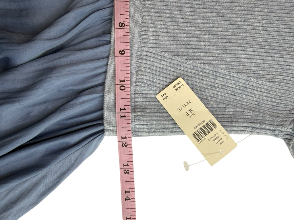 anthropologie NWT Blue Thea Twofer Sweater Dress Size MP