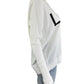 MILLY White LOVE Sweater Size L