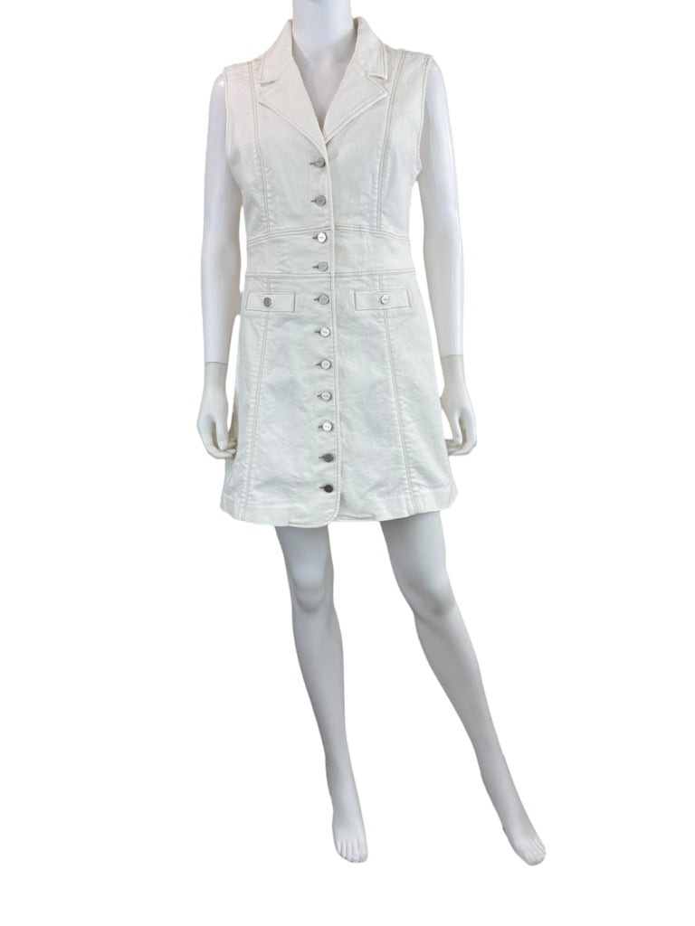 PAIGE Toasted Ecru Denim Vida Dress Size 6