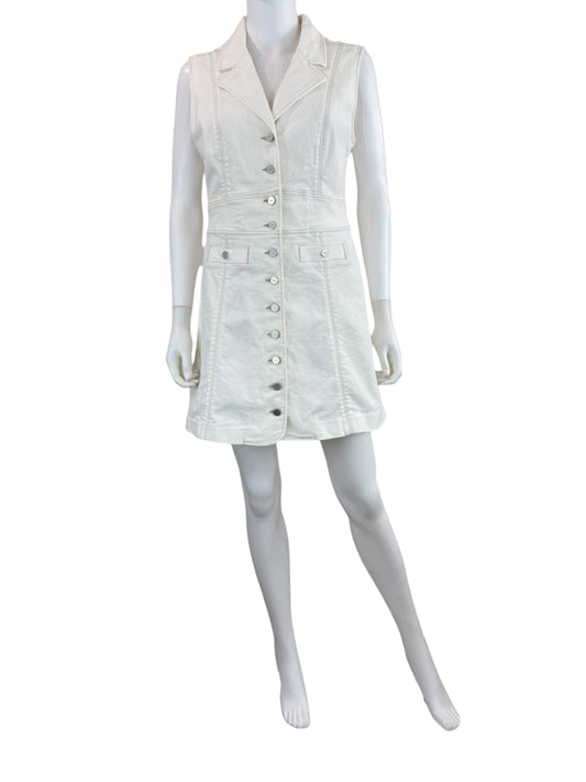 PAIGE Toasted Ecru Denim Vida Dress Size 6