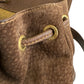 Gucci Vintage Brown Suede Backpack Designer Handbag