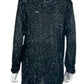 Calvin Klein Black Sequin Button-Down Shirt Size M