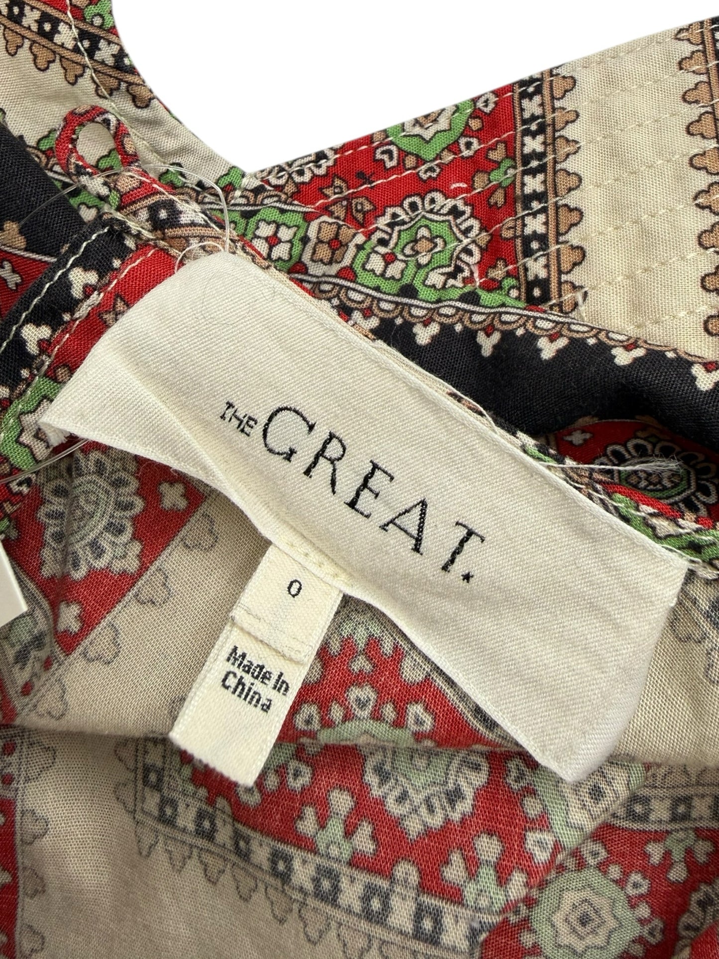 the great. Red Cropped Midland Top Size 0