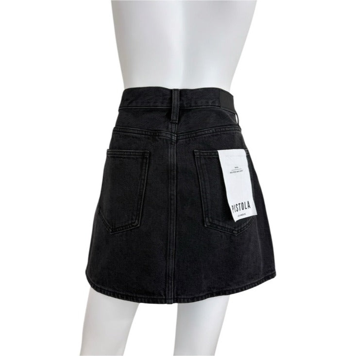 PISTOLA NWT Black Rhea Denim Mini Skirt Size 29