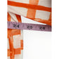 Brooke Wright Orange Plaid Olivia Off-the-Shoulder Dress Size M