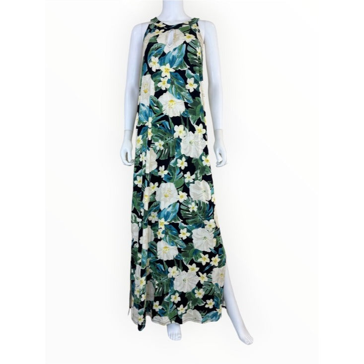 J. Jill NWT Tropical Print Maxi Dress Size L Tall