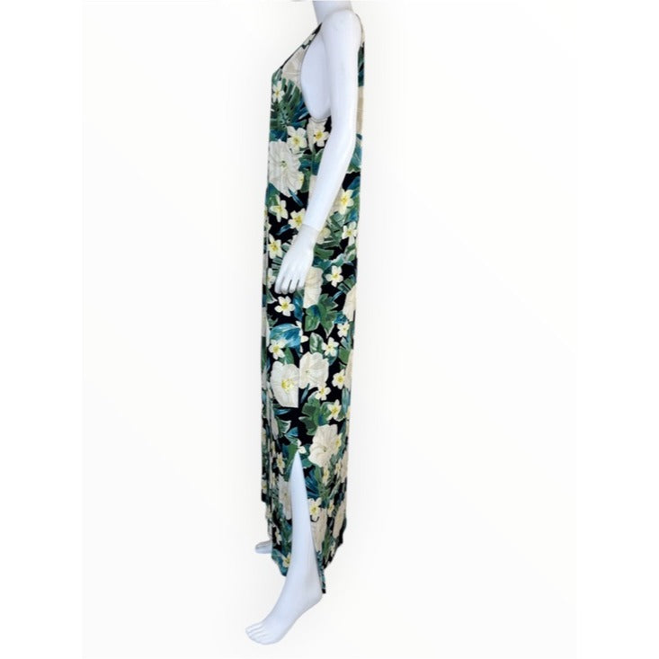 J. Jill NWT Tropical Print Maxi Dress Size L Tall