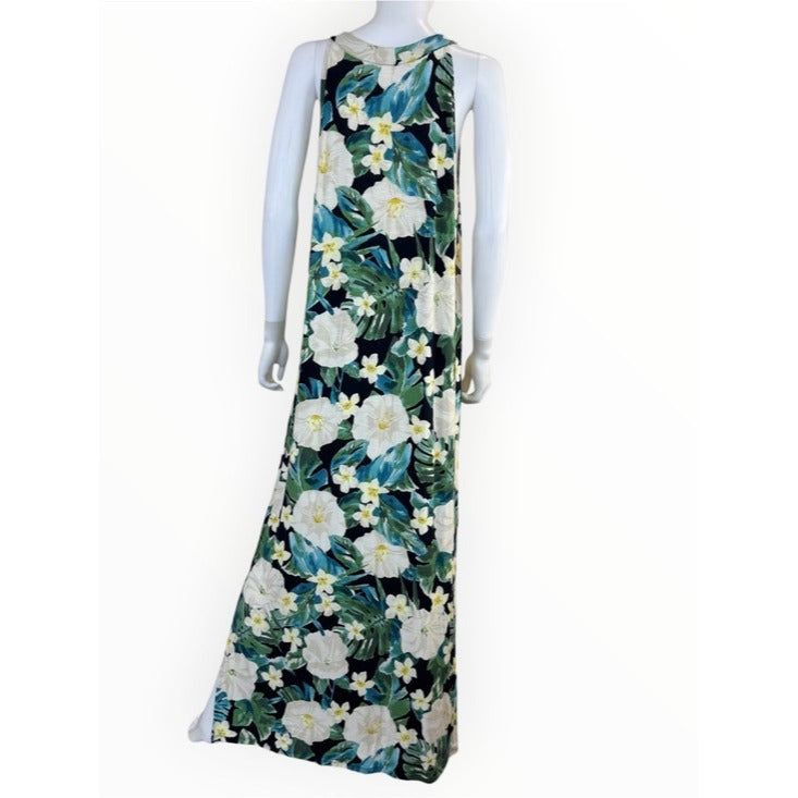 J. Jill NWT Tropical Print Maxi Dress Size L Tall