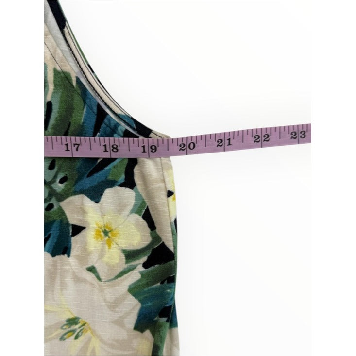 J. Jill NWT Tropical Print Maxi Dress Size L Tall