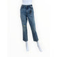 KUT from the KLOTH NWT REESE High Rise Ankle Straight Leg Jeans Size 10
