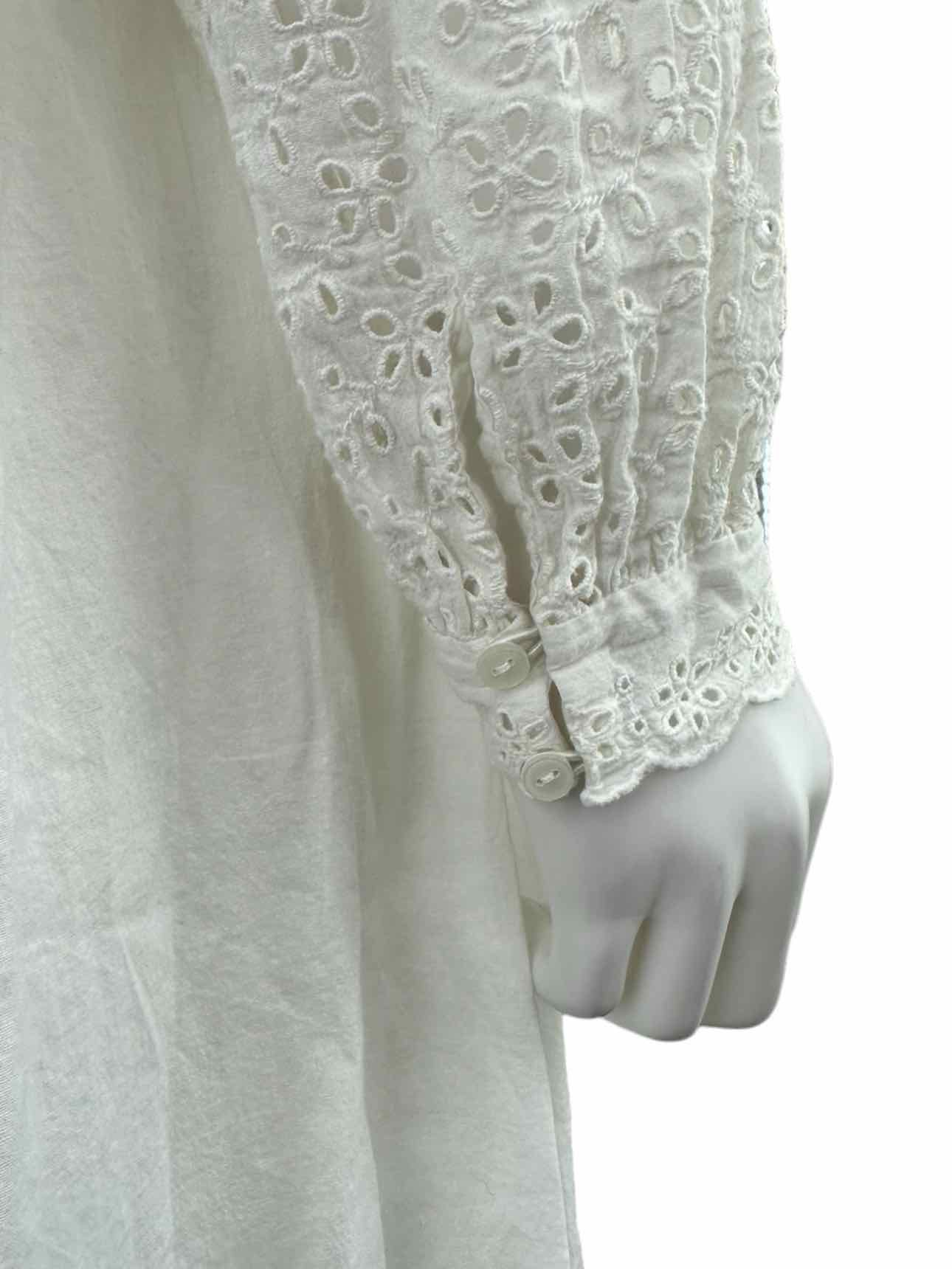 by TiMo White Eyelet Dress Size S