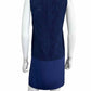 tibi Blue Silk Crochet Mini Dress Size 4