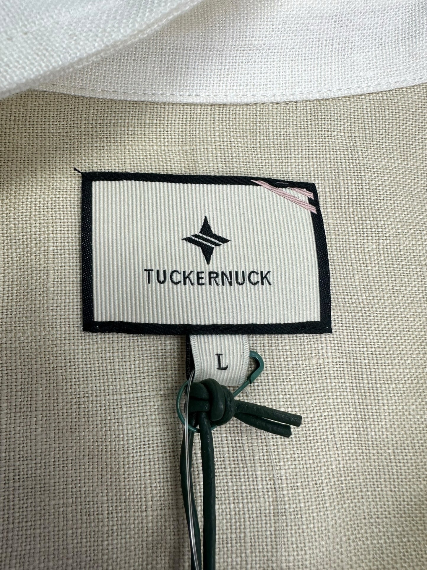 TUCKERNUCK NWT Tan Linen Shirt Dress Size L