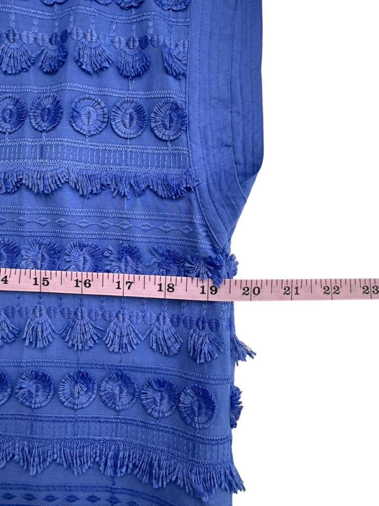 marie oliver Blue Fringe Mini Dress Size M