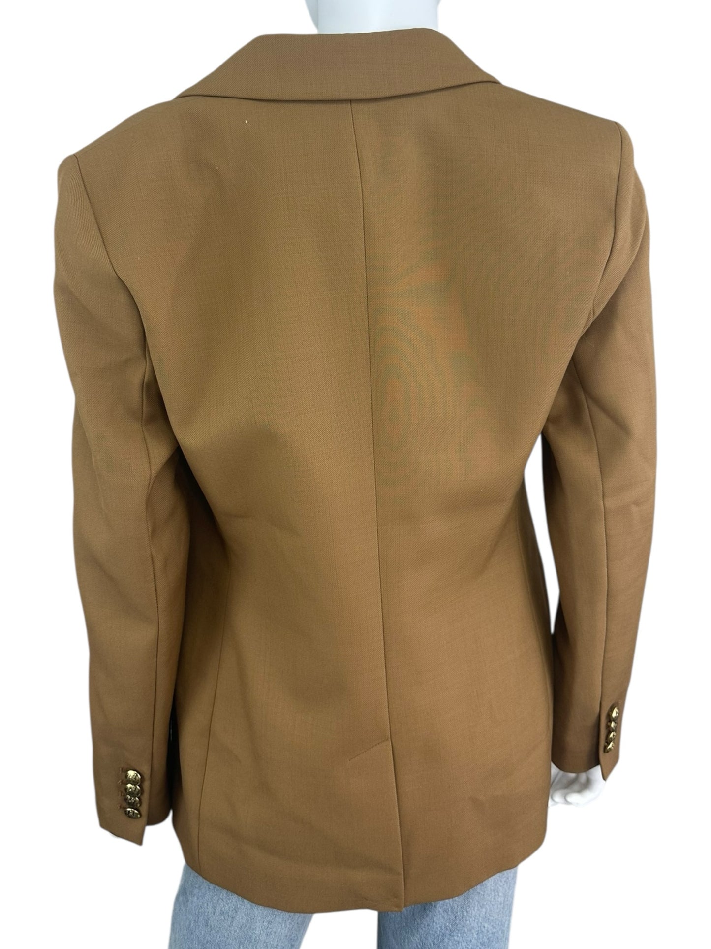 BANANA REPUBLIC Brown Wool Captain's Blazer Size 6