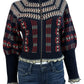 SEA New York Ayla Fair Isle Sweater Cardigan Size S