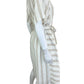 EKOYOG Beige and White Striped Maxi Dress Size 10/12