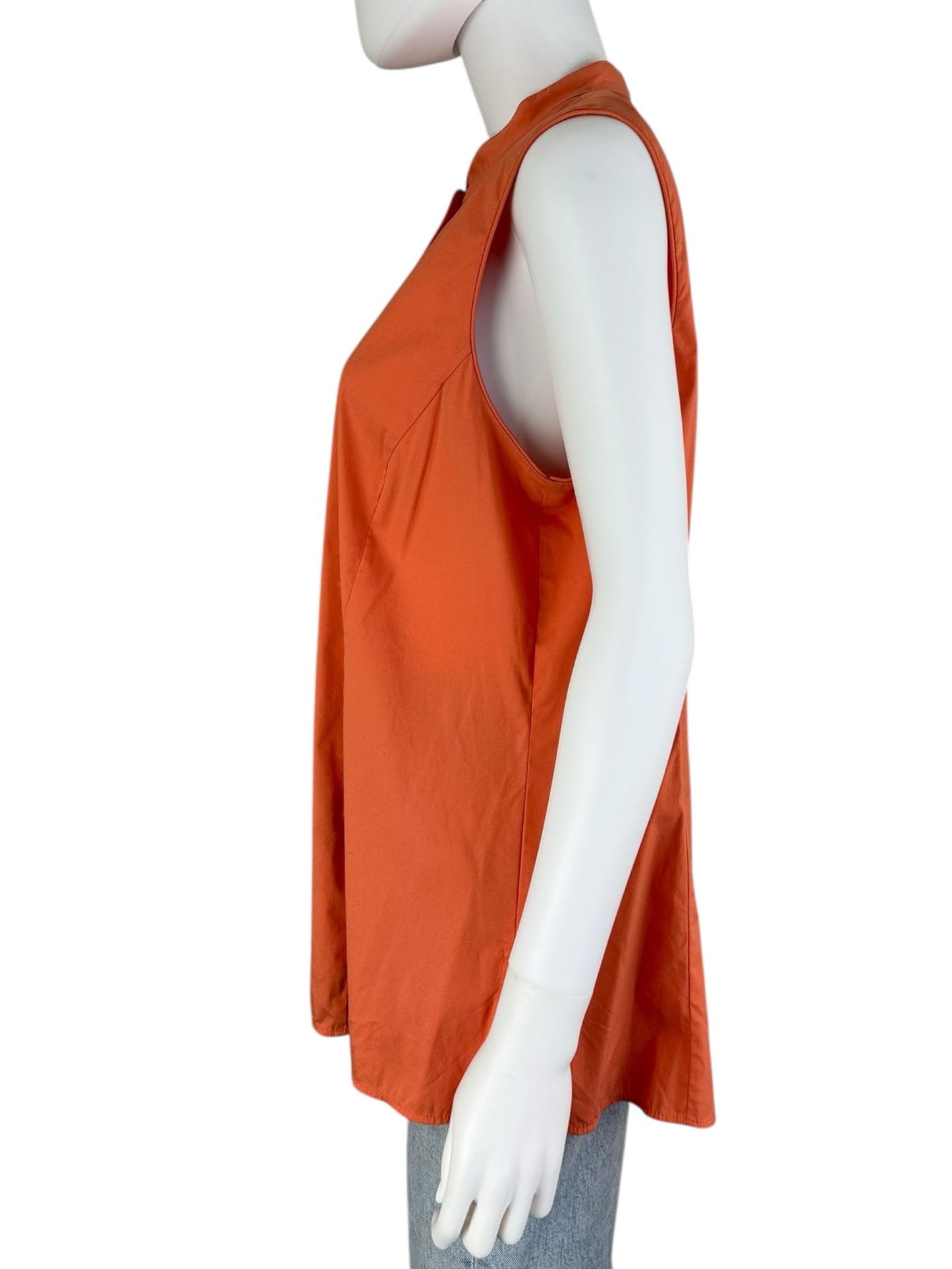 LAFAYETTE 148 NEW YORK Orange Button Down Size 14