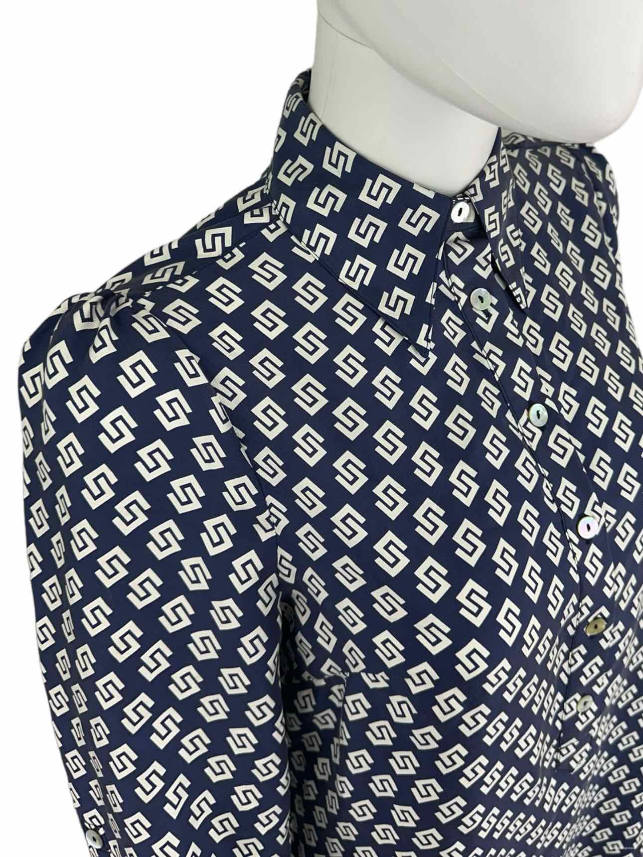 Julie Brown NWT Navy PREPPY PALM Silk Print Dress Size 2