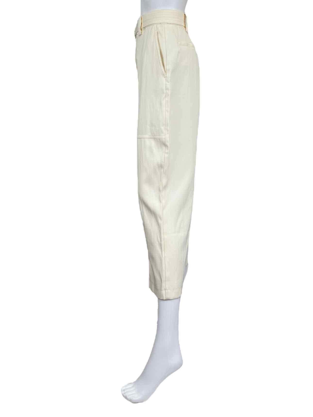 REISS Cream Cargo Belted Trouser Pants Size 10