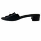 Salvatore Ferragamo Black Leather Rhodes Mules Size 7.5