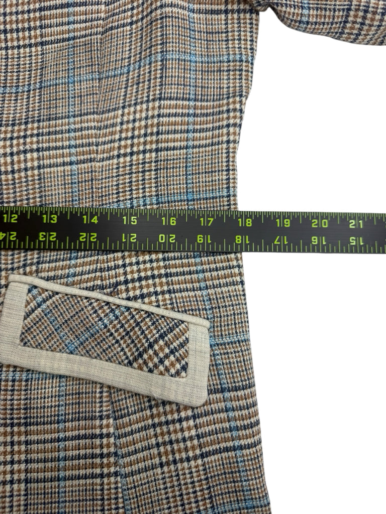 Iris Setlakwe Houndstooth Tweed Blazer Size 10