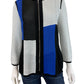 MING WANG Colorblock Knit Jacket Size S