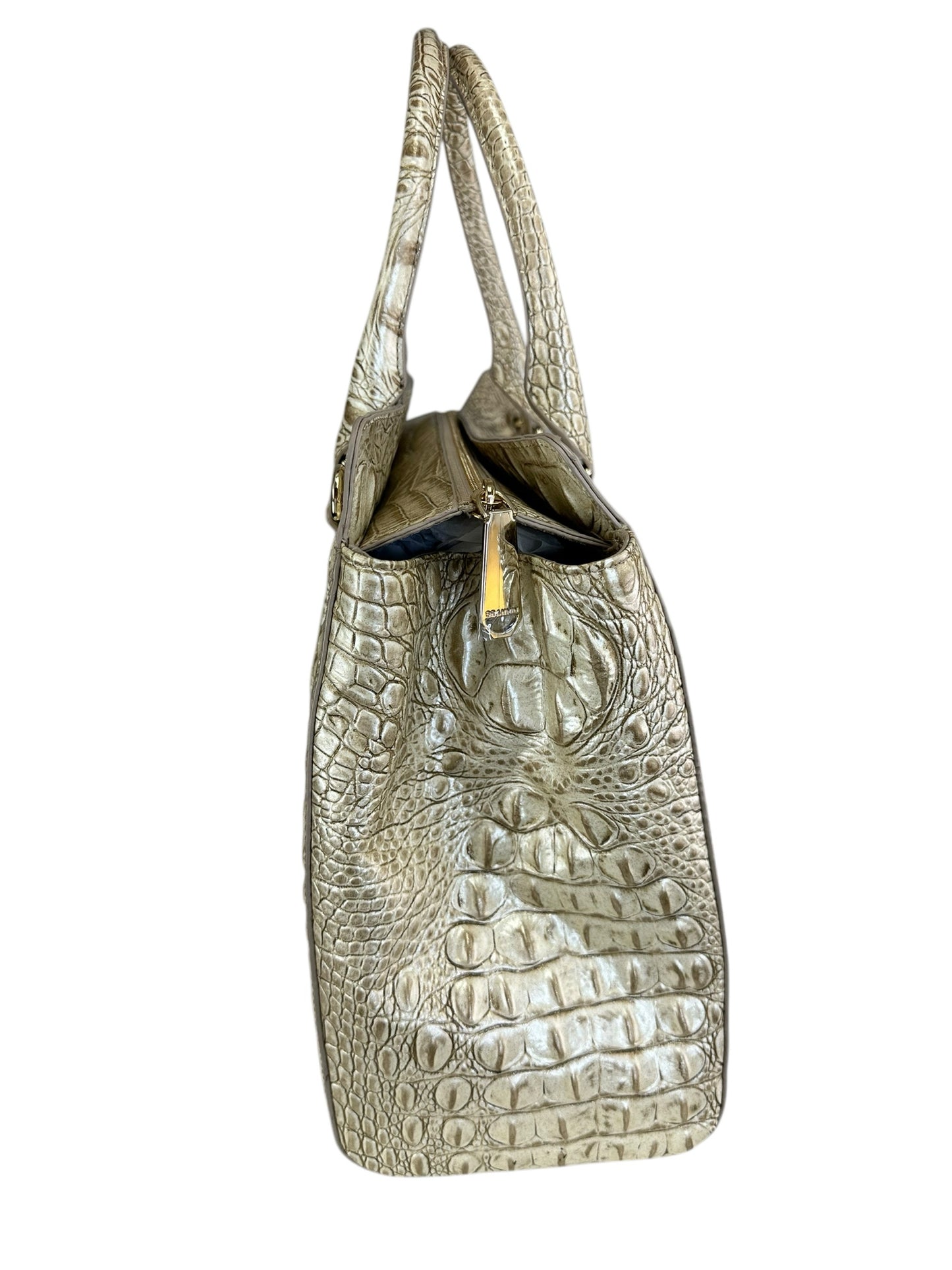 Brahmin Champagne 'Finley Carryall-Stardust Melbourne' Designer Handbag