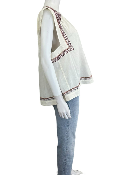 Lucky Brand Cream Blouse Size XL